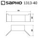Двойной крючок Sapho Everest хром 1313-40